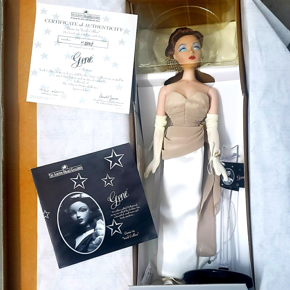 "Gene, Iced Coffed" porcelain doll